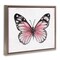 Stupell Industries Pink Monarch Butterfly Floating Frame By Janet Tava